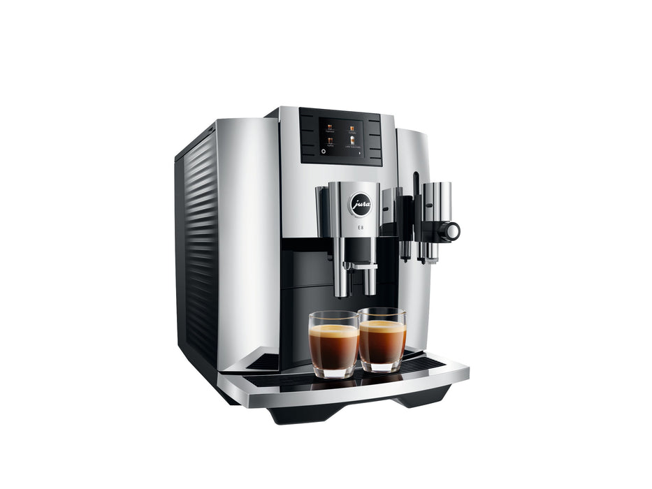 Machine espresso automatique, chrome, Jura E8