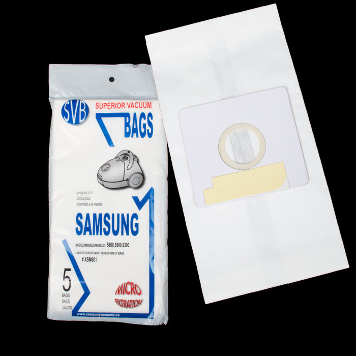 Sacs pour aspirateur Samsung 5800, 5900, 6300 (paquet de 5)