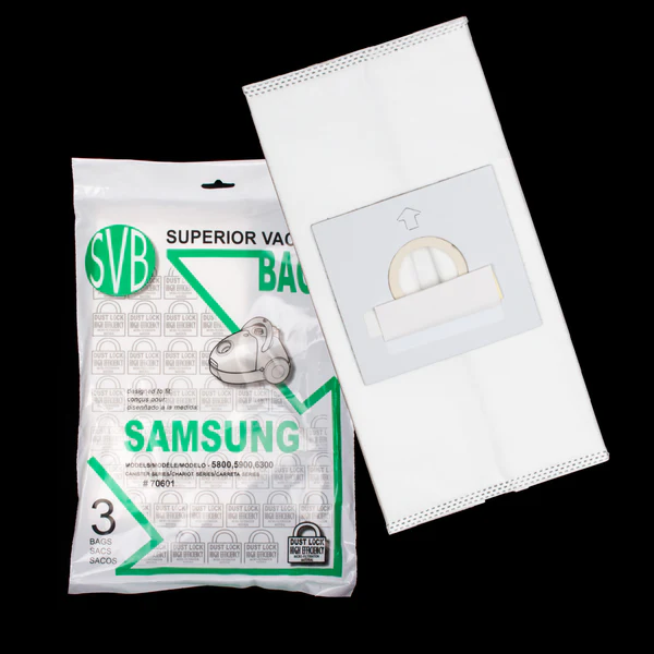 Sacs pour aspirateur Samsung 5800, 5900, 6300 (paquet de 3)