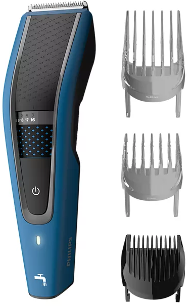 Tondeuse à cheveux lavable, bleu, Series 5000, Philips
