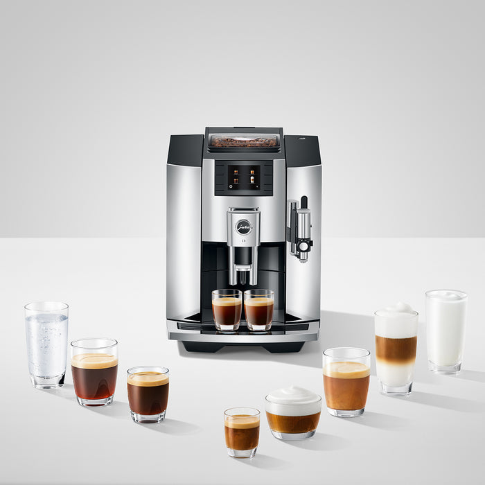 Machine espresso automatique, Jura E8 chrome (nouvelle version)