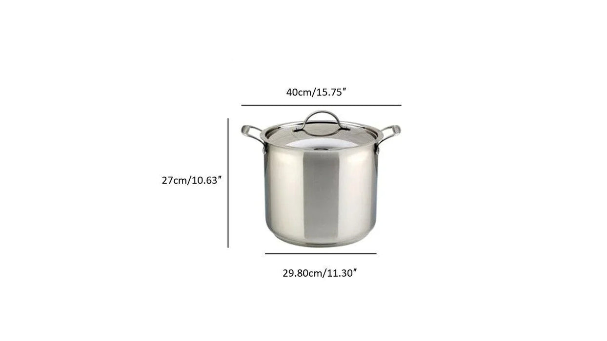 Marmite en acier inoxydable avec couvercle, 14 litres, Confederation, Meyer