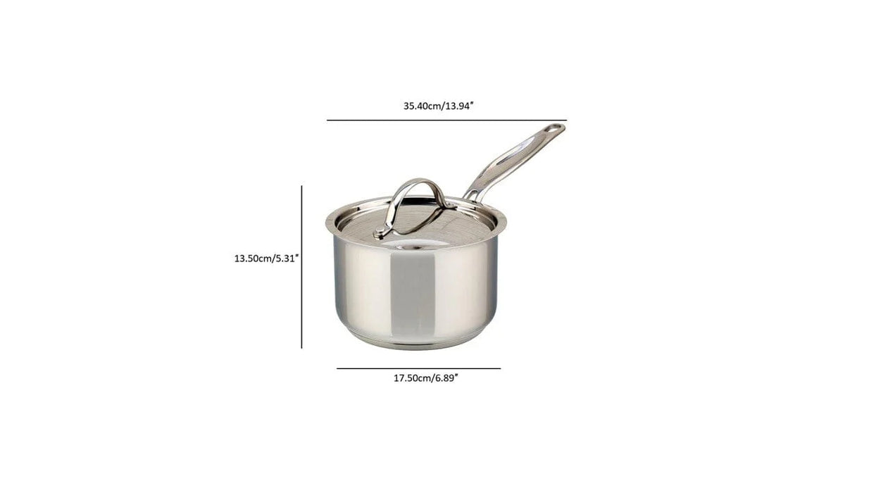 Casserole en acier inoxydable avec couvercle, 1.5 litres, Confederation, Meyer