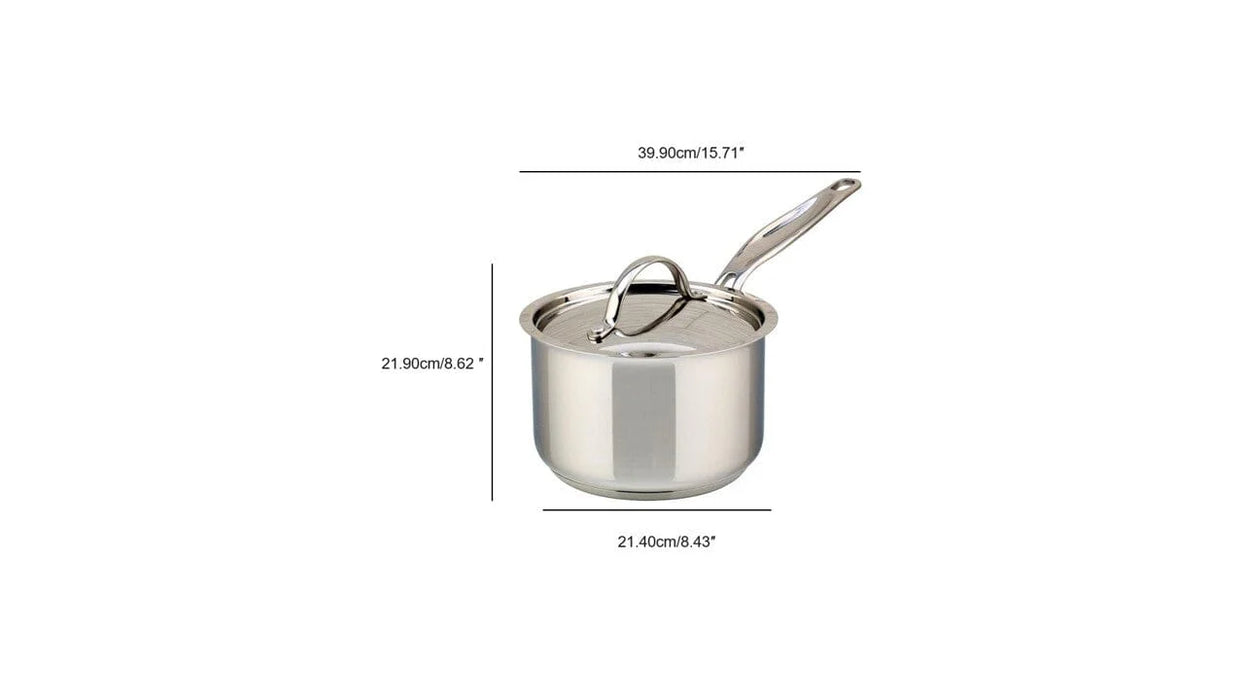 Casserole en acier inoxydable avec couvercle, 3 litres, Confederation, Meyer