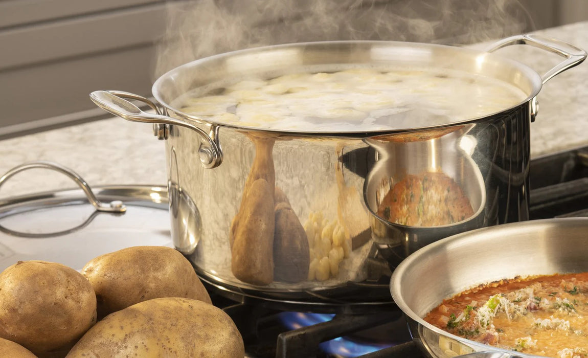 Cocotte en acier inoxydable avec couvercle, 5 litres, Confederation, Meyer