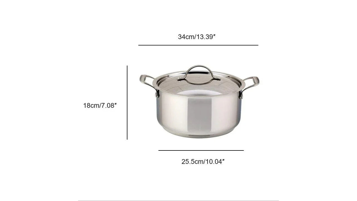 Cocotte en acier inoxydable avec couvercle, 5 litres, Confederation, Meyer