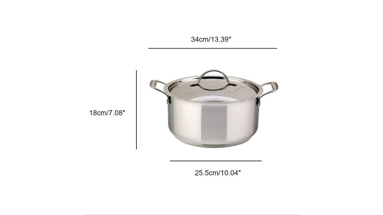 Cocotte en acier inoxydable avec couvercle, 5 litres, Confederation, Meyer