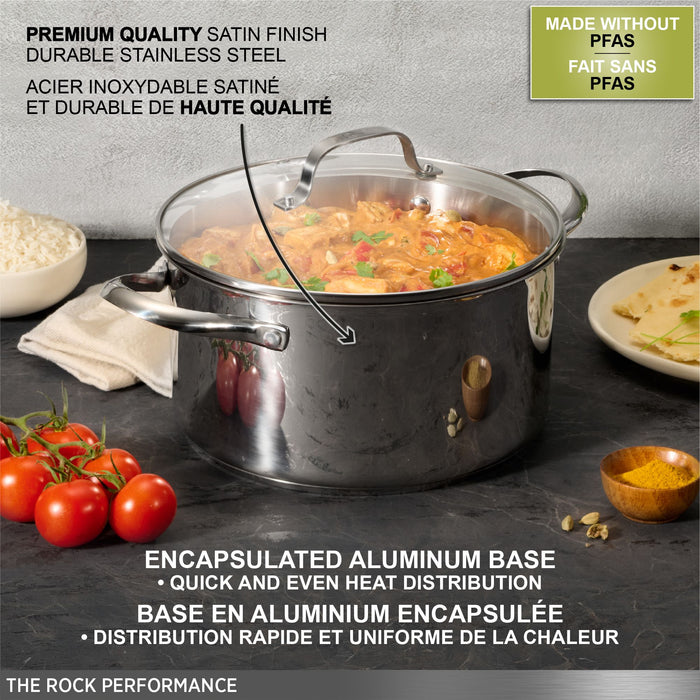 Marmite avec couvercle, 5.5L, acier inoxydable, Starfrit