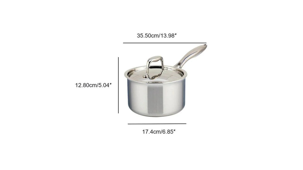 Casserole en acier inoxydable, 3 plies avec couvercle, 2 litres, SuperSteel, Meyer