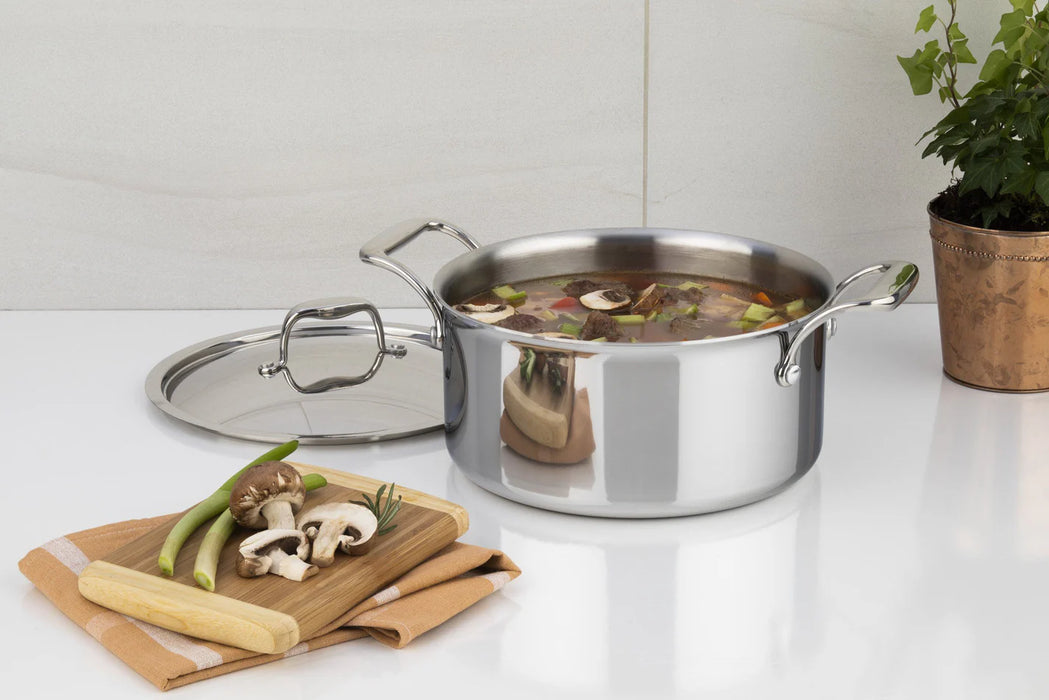Cocotte en acier inoxydable, 3 plies avec couvercle, 5 litres, SuperSteel, Meyer