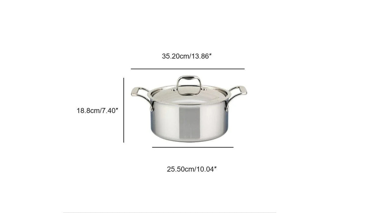 Cocotte en acier inoxydable, 3 plies avec couvercle, 5 litres, SuperSteel, Meyer