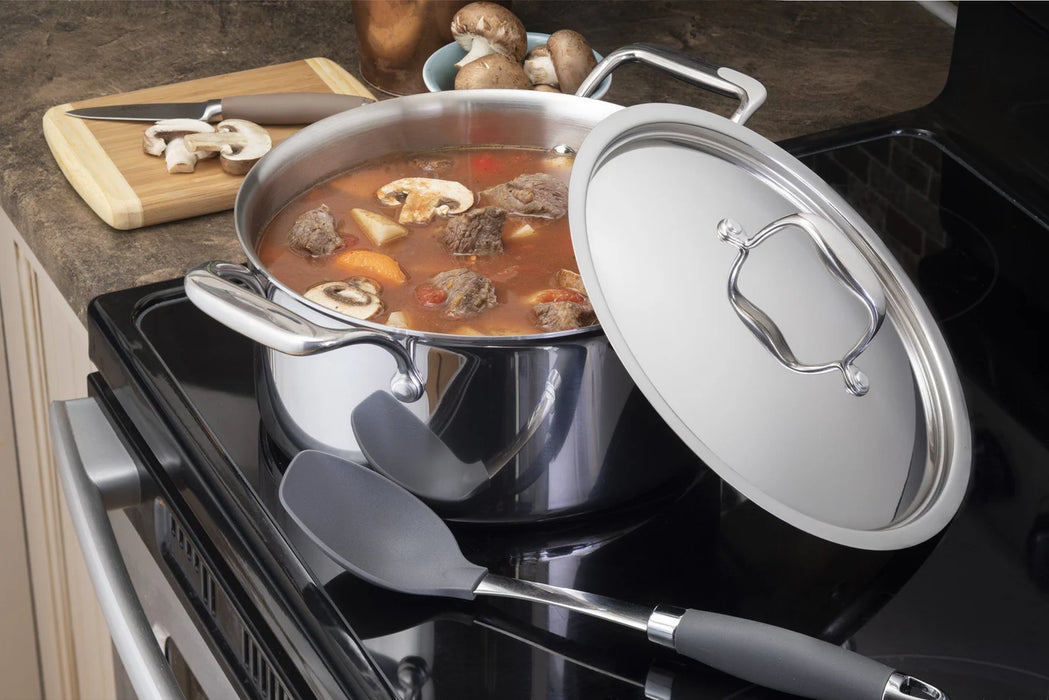 Cocotte en acier inoxydable, 3 plies avec couvercle, 9 litres, SuperSteel, Meyer