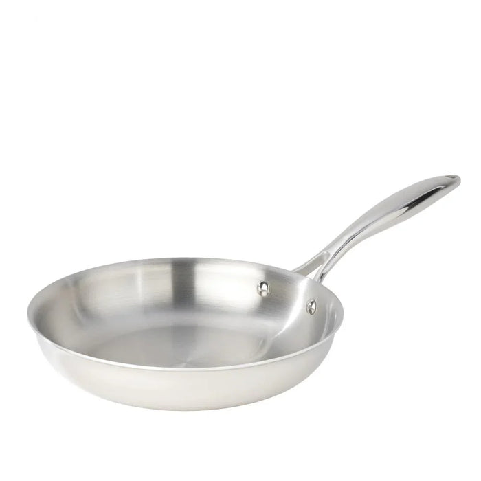 Poêle à frire en acier inoxydable, 3 plies avec couvercle, 24 cm, SuperSteel, Meyer