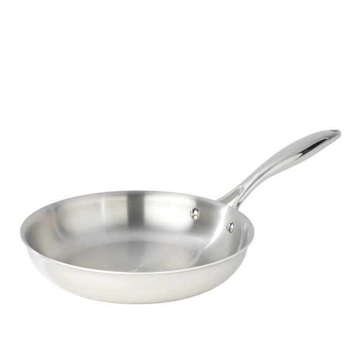 Poêle à frire en acier inoxydable, 3 plies avec couvercle, 24 cm, SuperSteel, Meyer