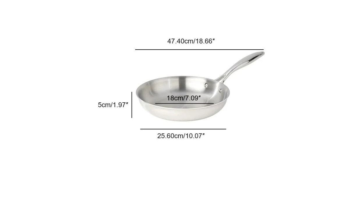 Poêle à frire en acier inoxydable, 3 plies avec couvercle, 24 cm, SuperSteel, Meyer