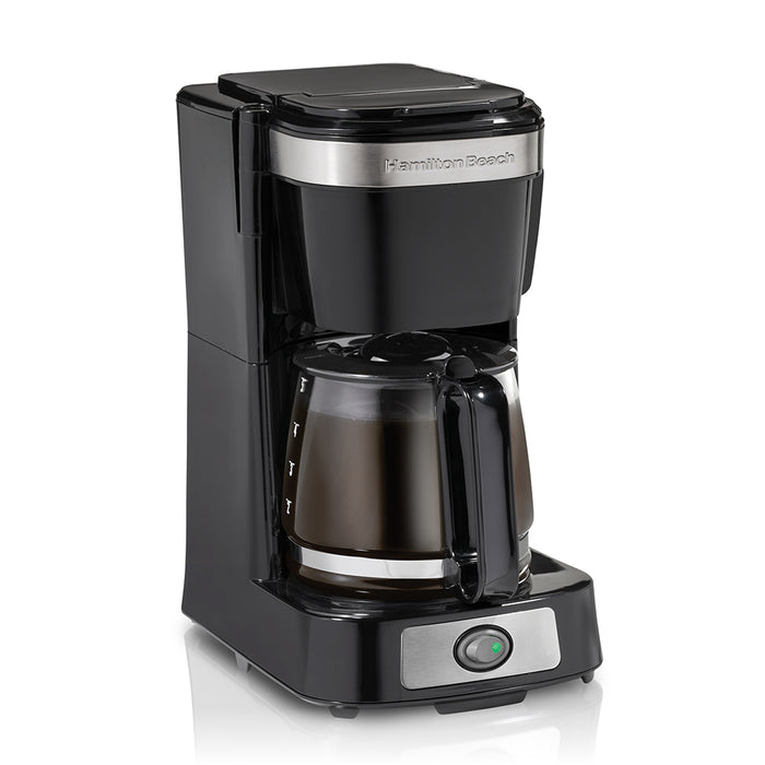 Cafetière filtre compacte, noire, 5 tasses, Hamilton Beach