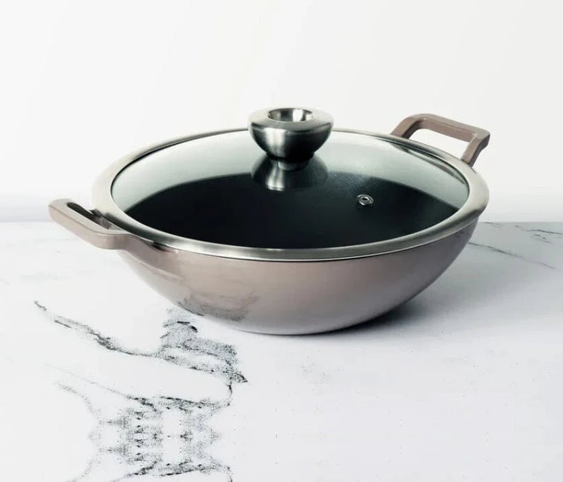 Kadai en fonte émaillée, 26 cm, gris, Meyer