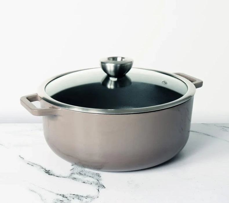 Sauteuse en fonte émaillée, 26 cm, gris, Meyer
