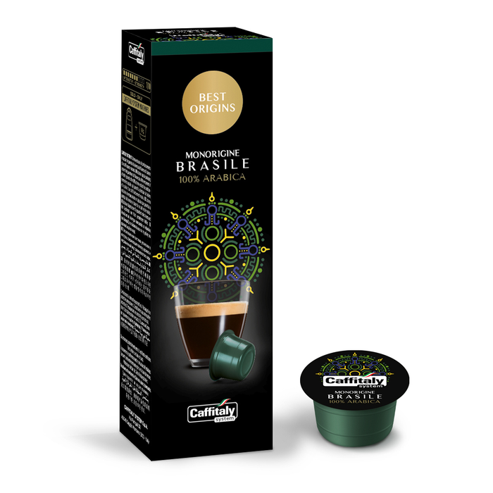 Capsules de café Espresso Brasile, Caffitaly (boîte de 10)
