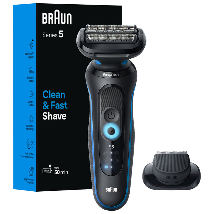Rasoir rechargeable pour homme, sec et humide, Braun 5118S Series 5