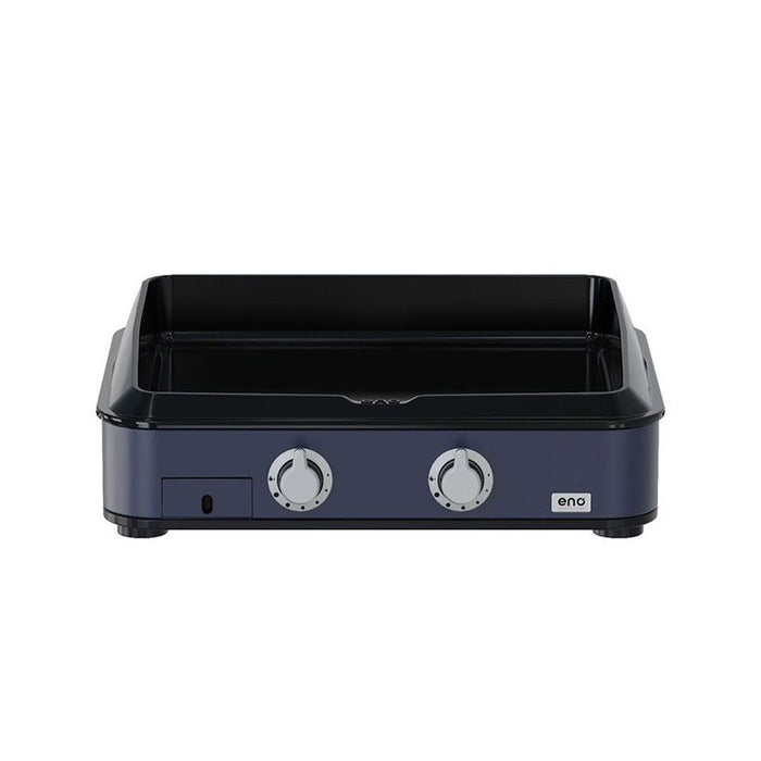 Plancha 2 feux ENOSign, fonte émaillée, bleu marine, ENO