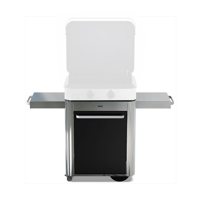 Chariot ENOSign 65, acier inoxydable et noir, ENO