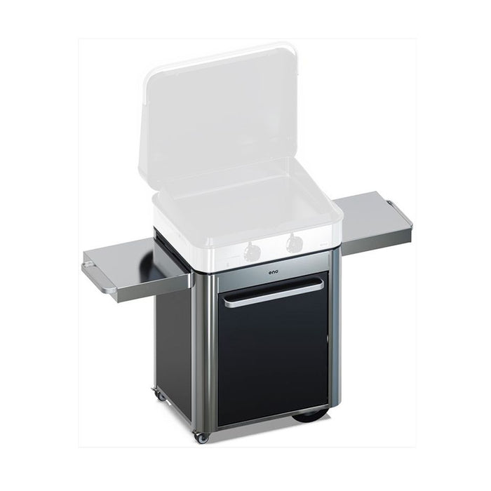 Chariot ENOSign 65, acier inoxydable et noir, ENO