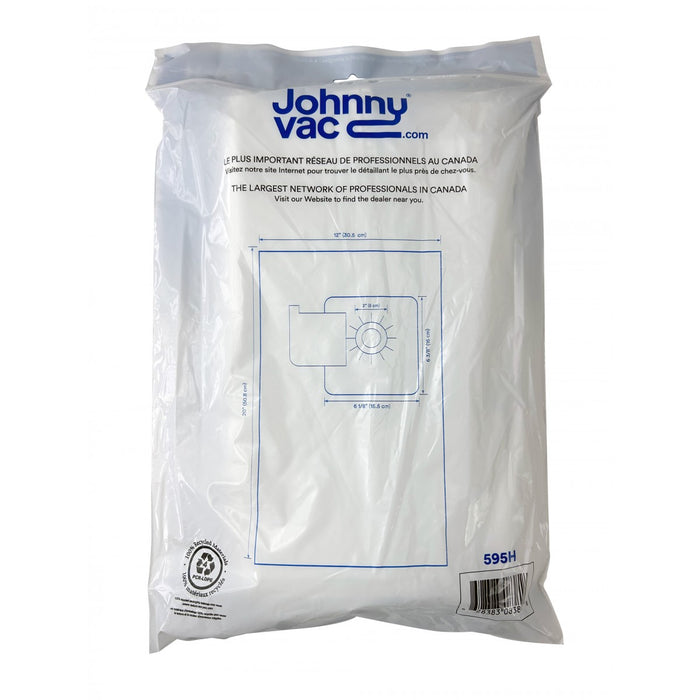 Sacs microfiltre pour aspirateur Vacumaid, (paquet de 3)
