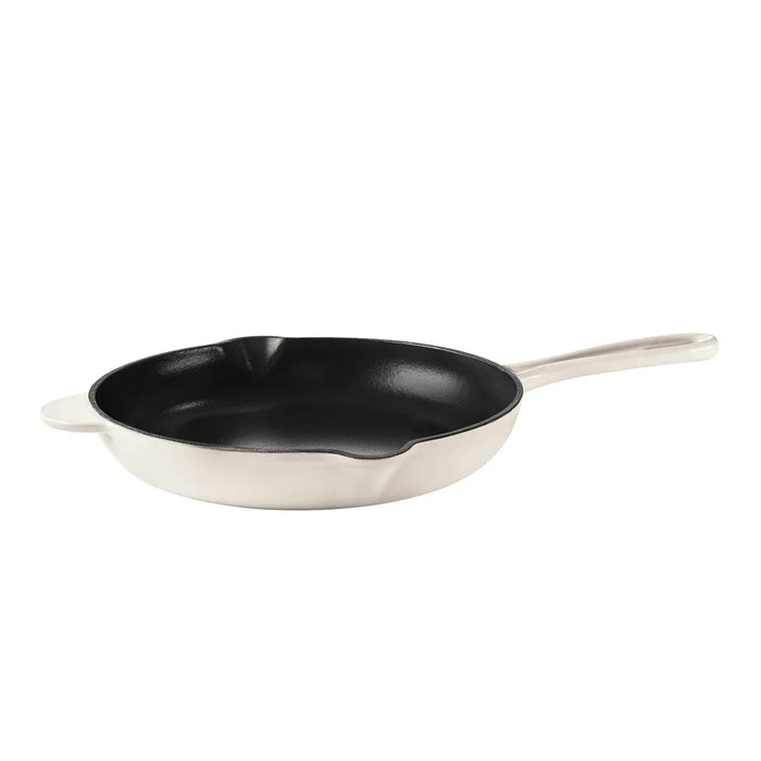Poêle à frire 26 cm, fonte émaillée, blanche, Ricardo