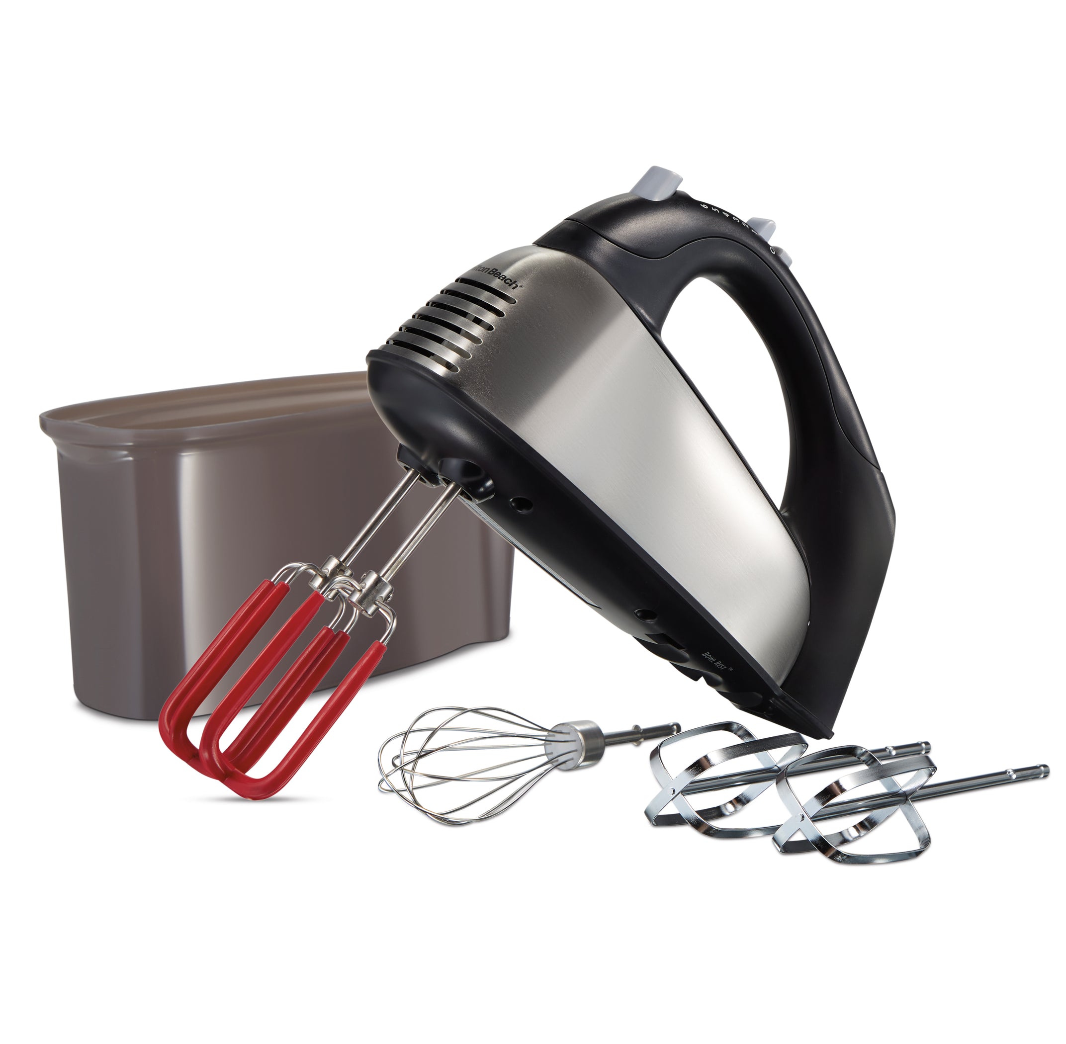 Hamilton Beach 59759 2 velocidades batidora de mano cocina multi herramienta 225 vatios motor negro Hamilton Beach 59759 2 velocidades batidora de mano cocina multi herramienta 225 vatios motor negro