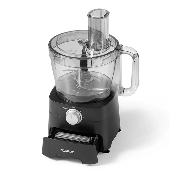 Robot culinaire haute performance, 14 tasses, noir, Ricardo