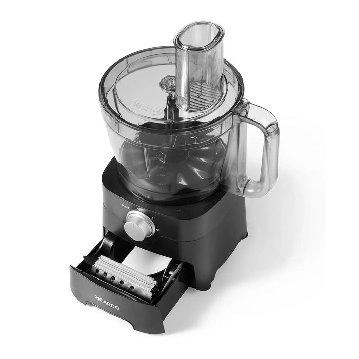 Robot culinaire haute performance, 14 tasses, noir, Ricardo