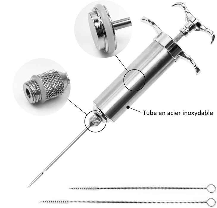 Ensemble d'injecteur à marinade, Boutique de la Balayeuse