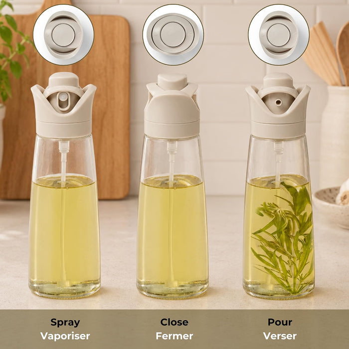 Bouteille d'huile et vaporisateur 2-en-1, 340 ml, Starfrit
