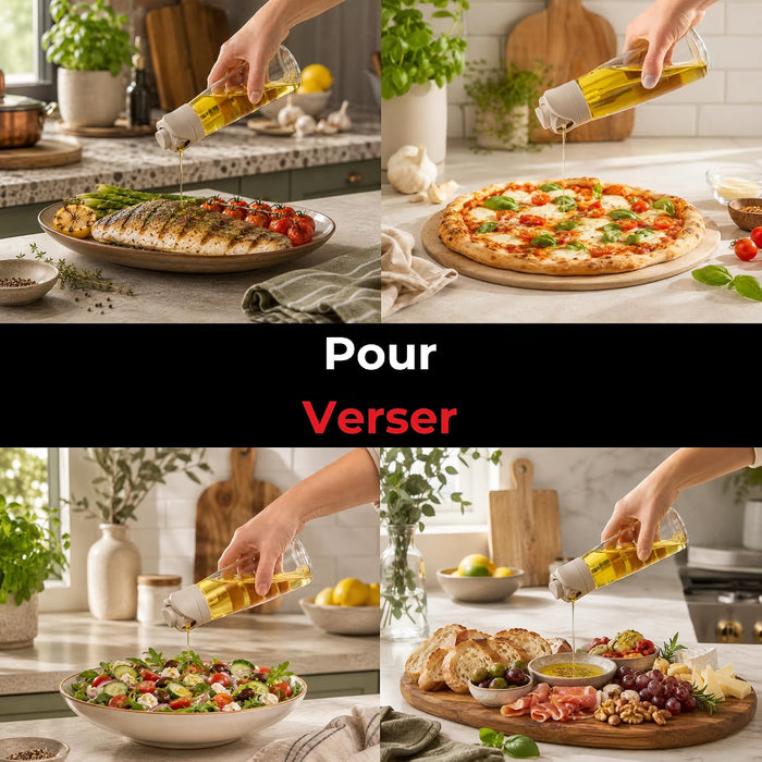 Bouteille d'huile et vaporisateur 2-en-1, 340 ml, Starfrit