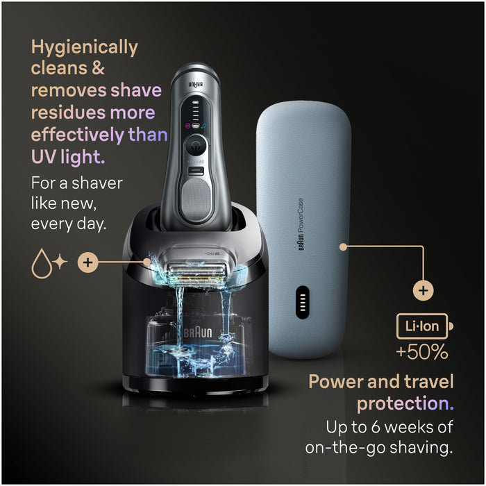 Rasoir pour homme avec étui de recharge, Braun Series 9 Pro 9677CC