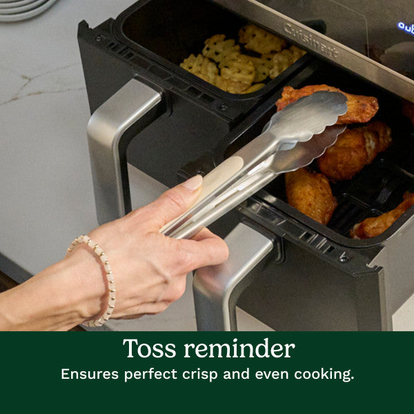 Friteuse à air, noire, 2 compartiments, 11 litres, Cuisinart