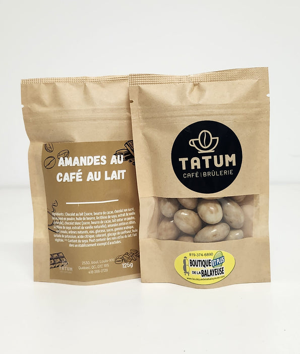 Amande enrobé de chocolat au lait, 125g, Tatum