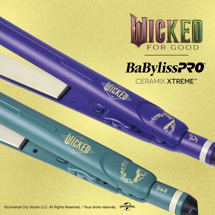 Fer plat 1 po., vert, Ceramix Xtreme Wicked: For Good, Babyliss Pro