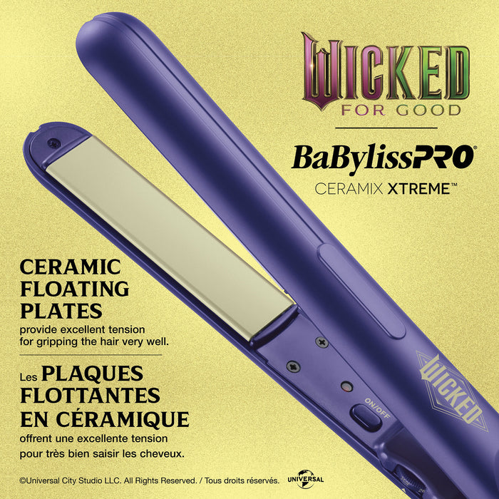 Fer plat 1 po., violet, Ceramix Xtreme Wicked: For Good, Babyliss Pro