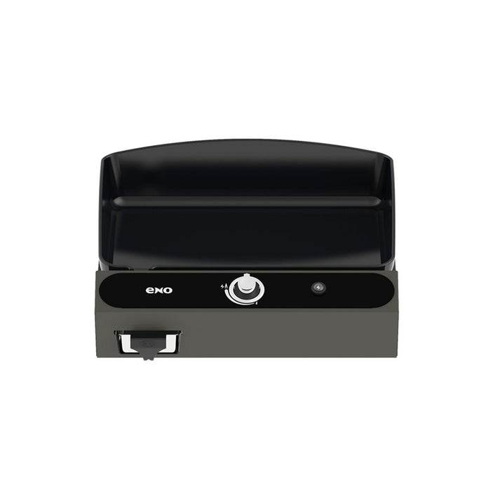 Plancha 1 feux Bergerac, fonte émaillée, gris cargo, ENO