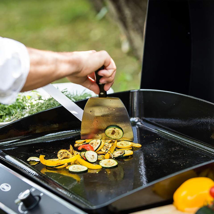 Plancha 1 feux Bergerac, fonte émaillée, acier inoxydable, ENO