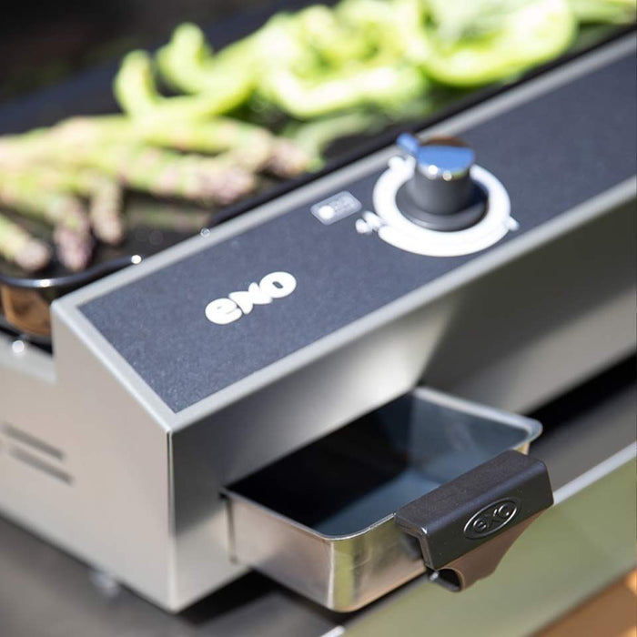 Plancha 1 feux Bergerac, fonte émaillée, acier inoxydable, ENO