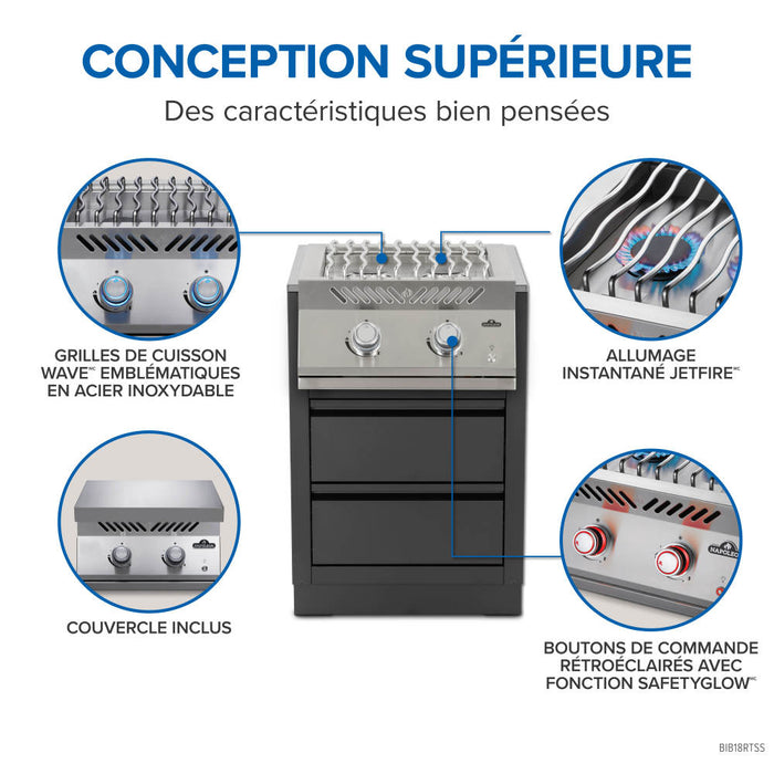 Brûleur de cuisinière double pour série encastrée 700, Napoléon