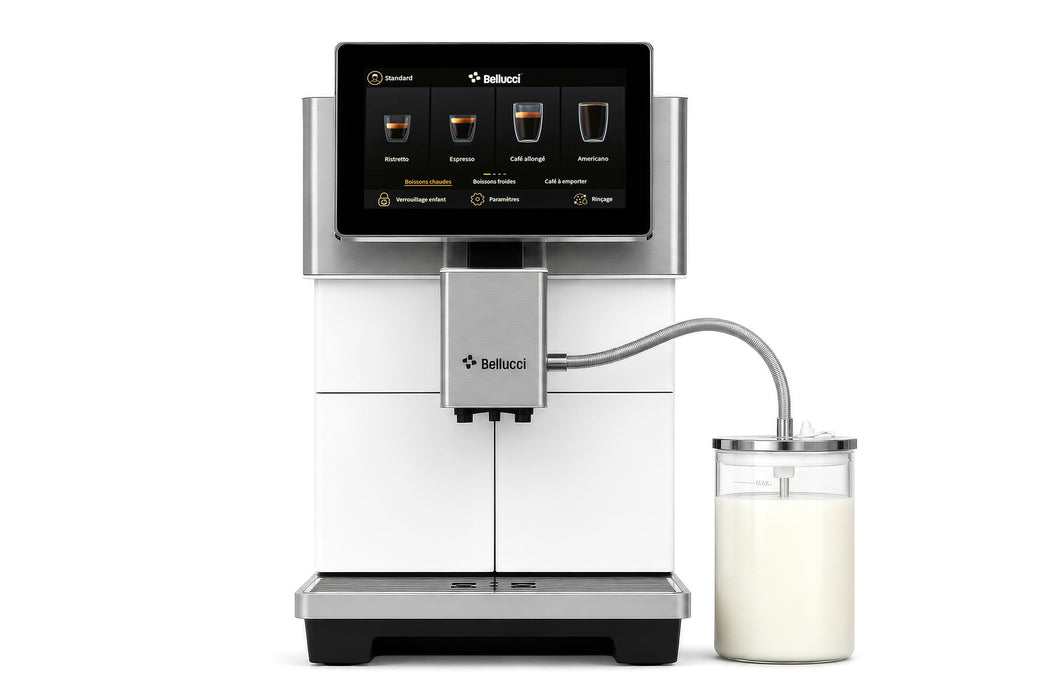 Machine espresso automatique, blanche, Bistro Casa, Bellucci