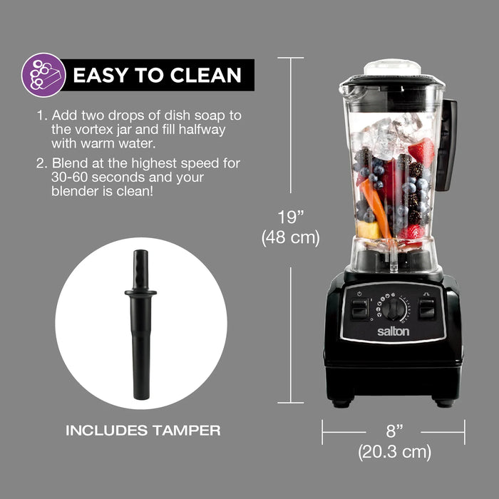 Mélangeur électrique, gris, Salton