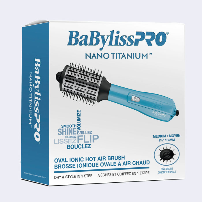 Brosse à air chaud, ionique, Babyliss Pro Nano Titanium