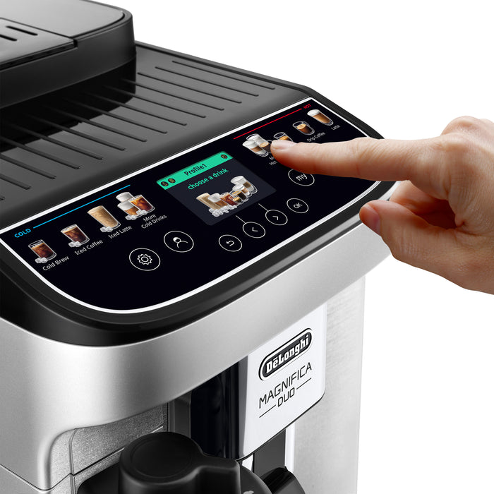 Machine espresso automatique, argent, Magnifica Duo, DeLonghi