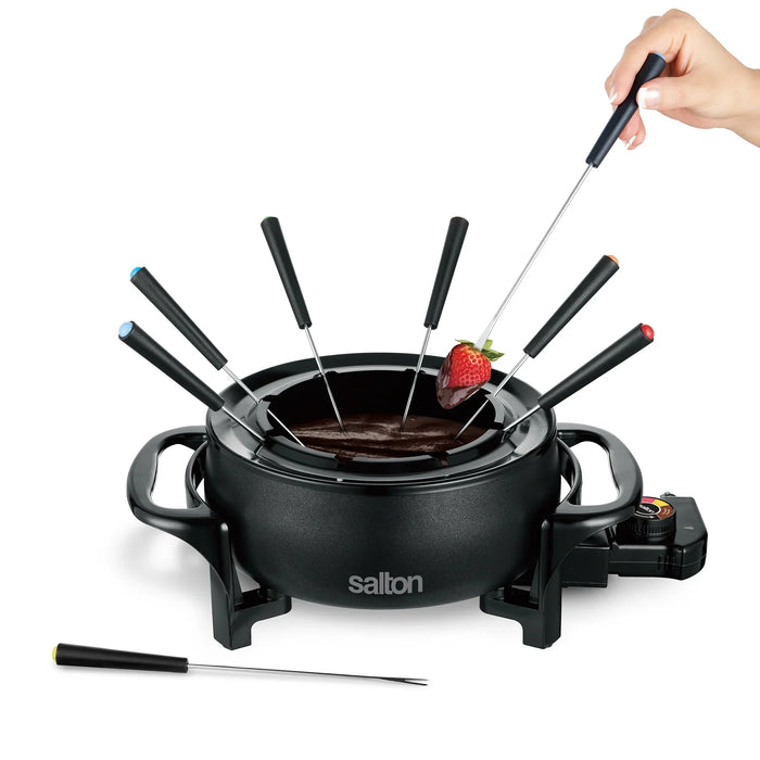 Ensemble à fondue électrique, noir, Salton