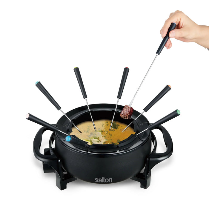 Ensemble à fondue électrique, noir, Salton